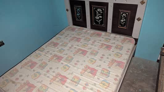 double wood bed for sale
