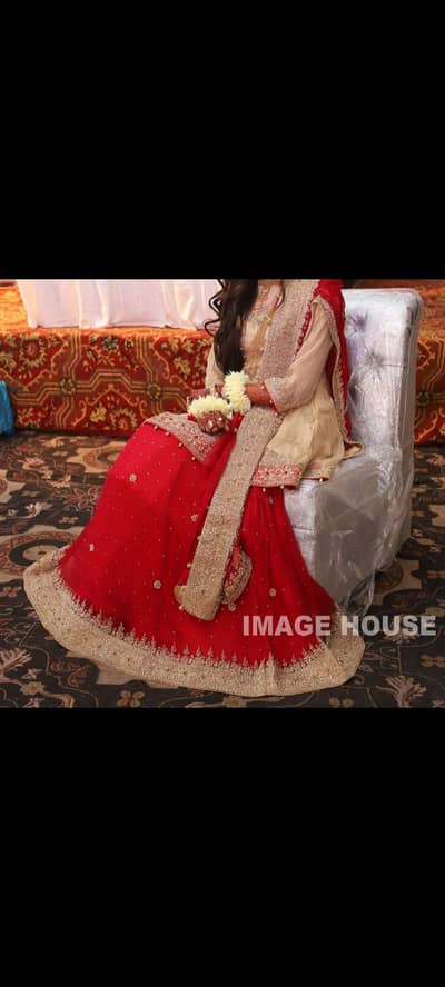 lehnga+peplum bridal dress
