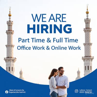 online work for males and female's