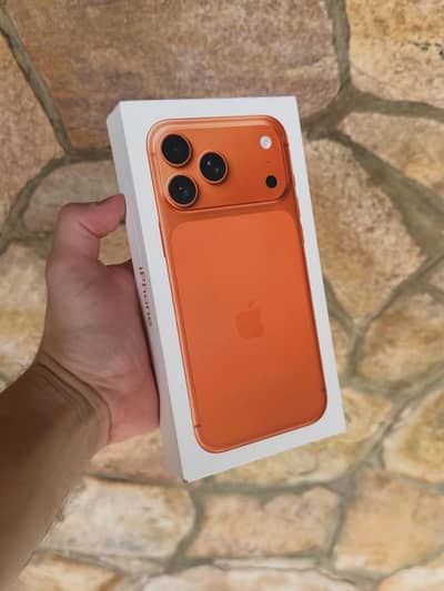 iphone 17pro max orang 512GB physical E-sim box pack apple non active