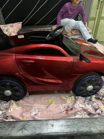 Car metallic red paint