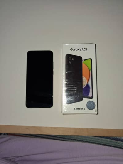 SAMSUNG A03 WITH ADAPTER ORIGINAL AND BOX