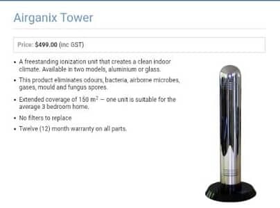Ariganix air purifier