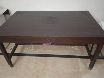 Polished wooden Dining Table