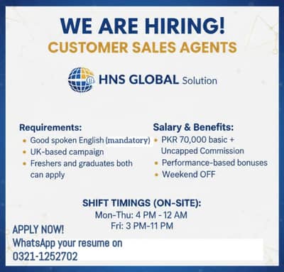 Call Center Jobs || CSR || Customer Support || UK Campaign