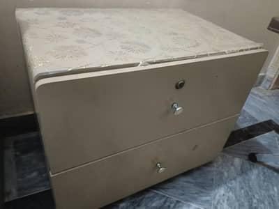 2 single beds 2 medicated mattress 1 dressing table and 1 side table