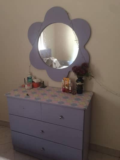 Dressing table and mirror