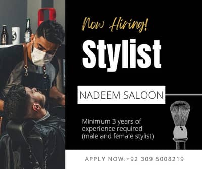 Nadeem saloon is hiring