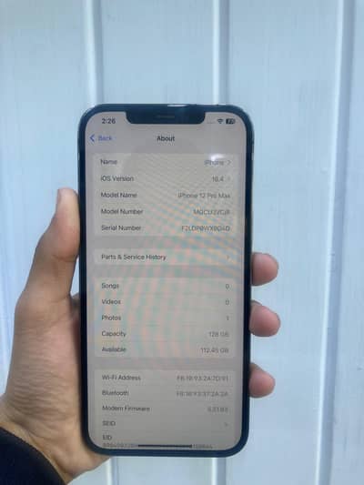 iPhone 12pro max 128gb non pta