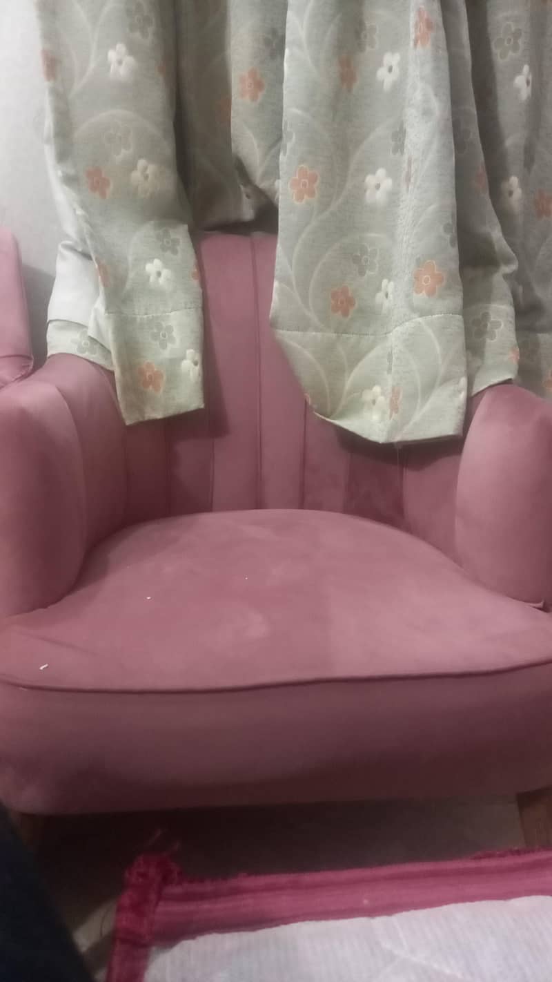 2 Sofas chair with table 5