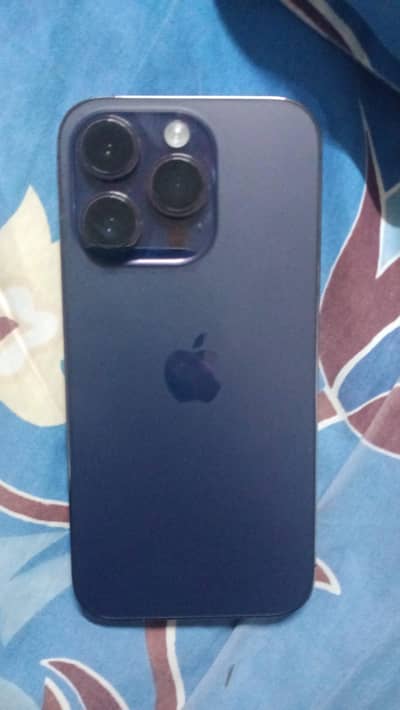 I phone 14pro LLA model 256 gb deep perpal colour no open no repair