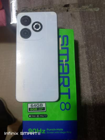 infinix smart 8 4/64 with box all ok