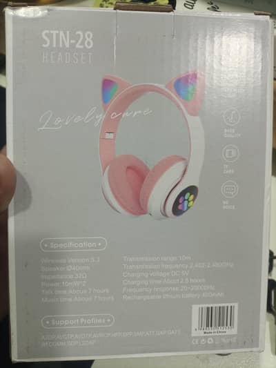 CAT WIRELESS HEADFONE WITH LIGHT STN-28 RS:1800