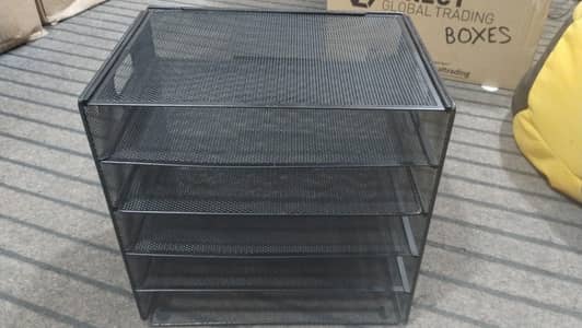 5-Tier Metal Mesh Drawer Organizer / Storage Rack