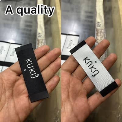 woven labels woven tag hang tag zipper bag patches logo fabric tag