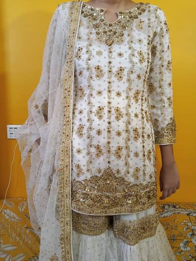 Beautiful white nikkah dress
