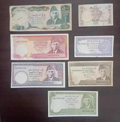 Old Pakistani 5 Rupee Notes – Set of 5 | old Pakistani notes set also