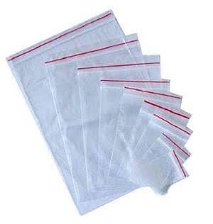 Resealable Zip Lock Plastic Bags - Assorted Sizes