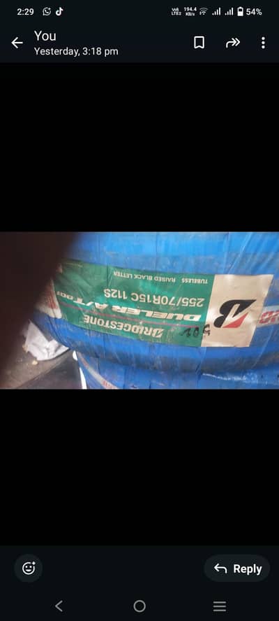 brige stone tyre255/70R15c 112s