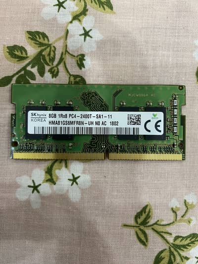 Sky Hynix 8GB DDR4 Ram for Laptop | Price Negotiable