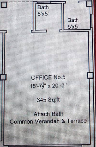 Office#5 available for Rent at Haider arcade