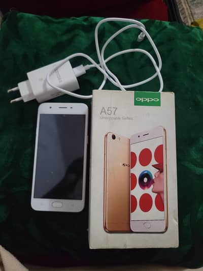 OPPO A57 6/128 PTA With BOX charger