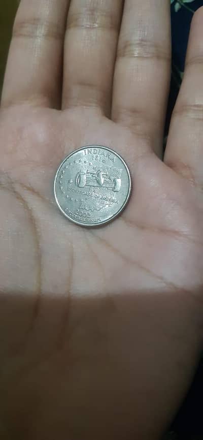 Excellent rare 2002 Indiana state quarter dollar