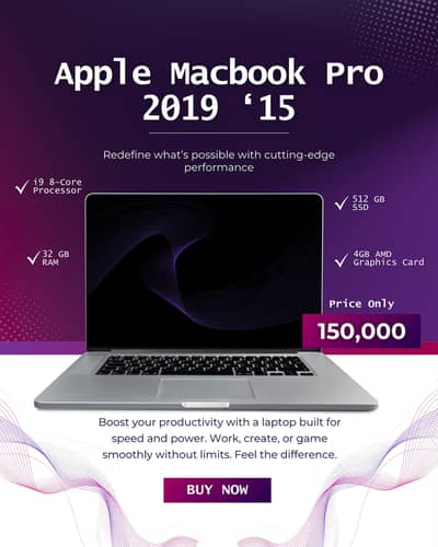 Cheapest MacBook Pro 2019 on OLX •  i9-512-4 •  15-Inch Screen