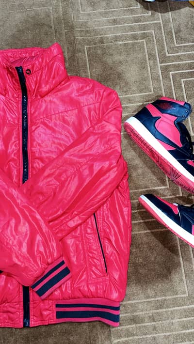 Shiny Red Jacket For Men