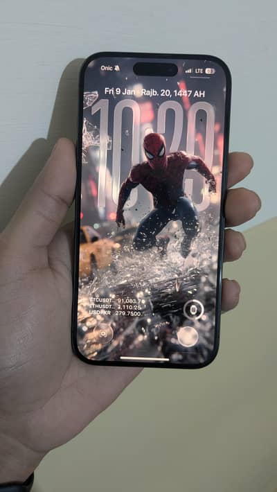 iPhone 15 Pro – Black Titanium | 256GB | PTA Approved | Complete Box