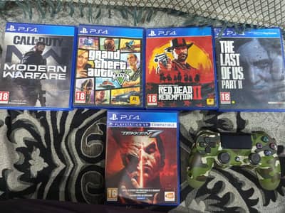 PS4 CD's & PS4 Remote