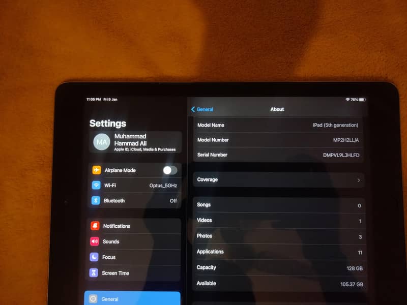 Ipad 5th generation 6