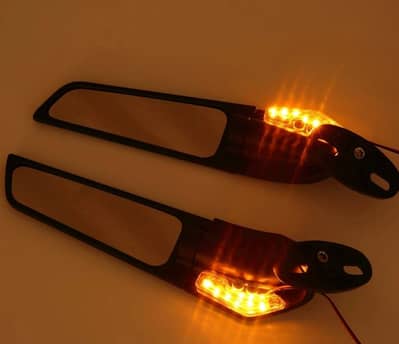 bike mirror with indicator