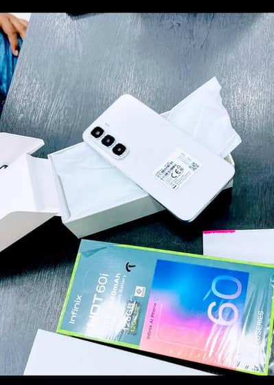 Infinix Hot 60i 6+6 128  Just Open Box
