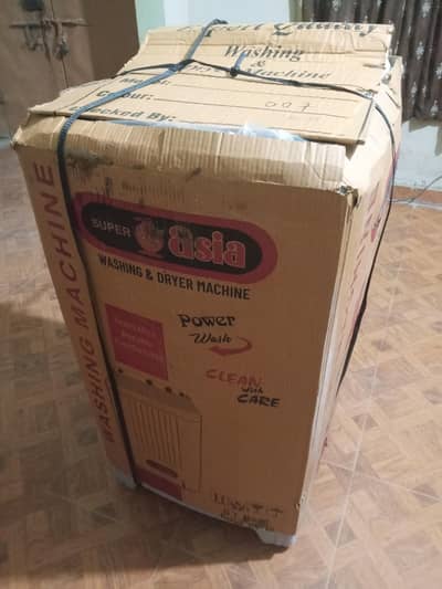 box pack brand new washing machine 10kg acrylic cover