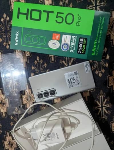 Infinix hot 50 pro complete box urgent sale wtp no 0327=6747609