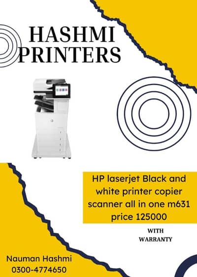 HP laserjet M632dn printer copier scanner all in one for sale