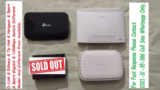 tplink netgear dlink 8port switch