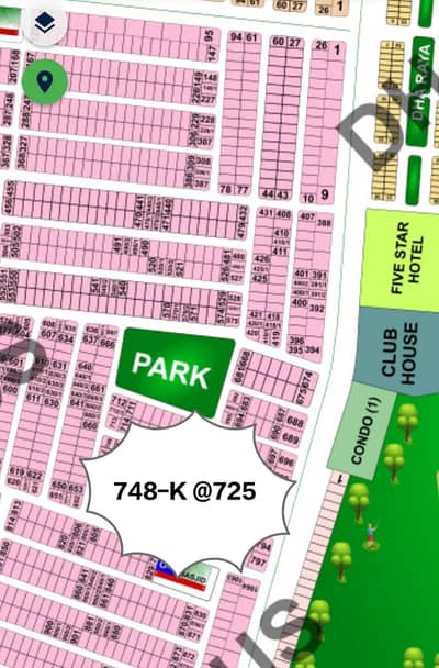 Plot 748-K | DB Pool Clear | 1 Kanal Plot for Sale Near to Raya in Dha Phase 6 at Top of the Good Location in very Reasonable Price