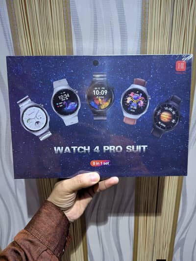 Watch 4 Pro Suit Smart Watch (With 7 Straps)