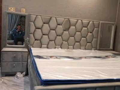 Velvet fabric may bed with said table