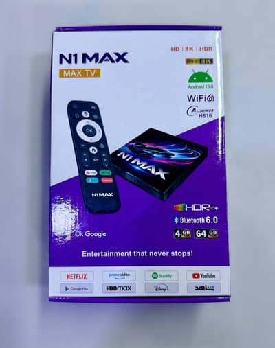 N1 MAX 4K Andriod tv box