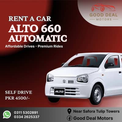Rent A Car Self Drive & With Driver Contact 03115302891.