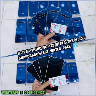 Lg v60 Thinq 5g 128/8 Pta Tax 6,600 Single-Sim Sim Trey IMEI Match