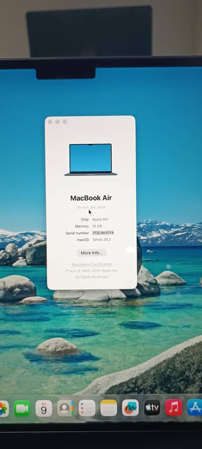 Macbook Air M3 2024 15" 16/512 like new 100% health