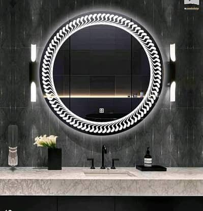LED lights mirror