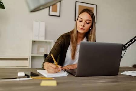 female office assistant