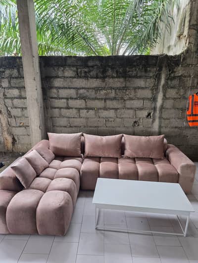 L shap Bubal sofa set 6 setar