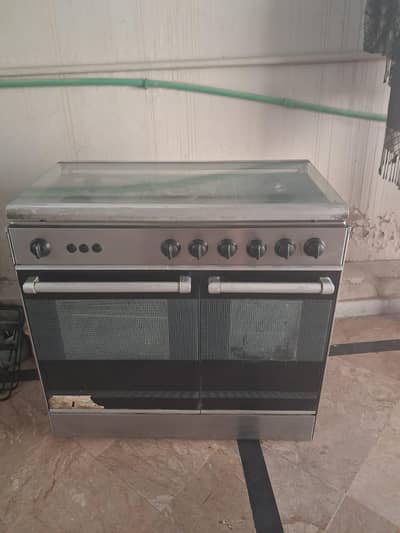 cooking range with electric light and gas