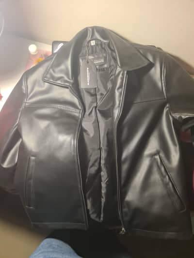 new with-tag leather jacket original BLACKENWHITE brand